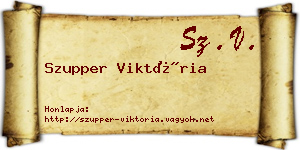 Szupper Viktória névjegykártya